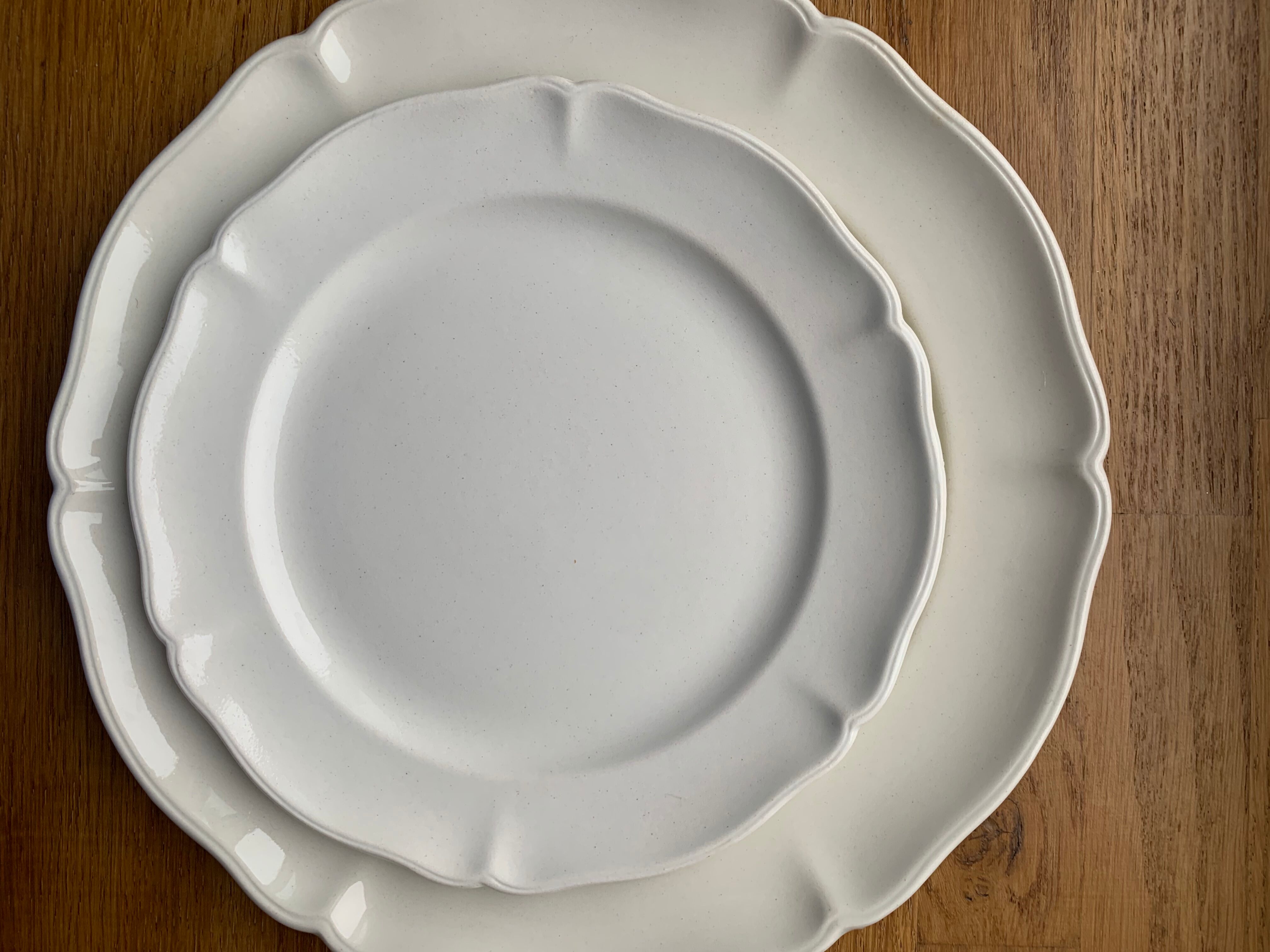 Set of 6 plates with white starter or dessert Manoir from Villeroy & Boch