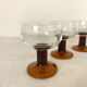 Lot de 6 verres vintage 70's