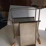 Serving trolley attributed to Mathieu Matégot in perforated metal
