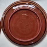 Hand painted pottery plates