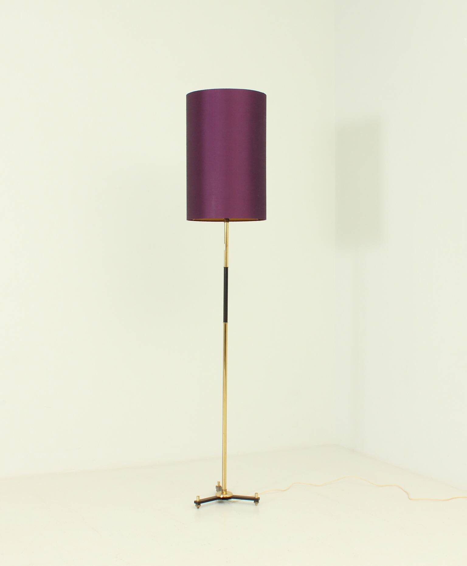 1960s brass floor lamp, Spain