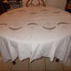 Nappe brodée vintage 250 x 170 et 12 serviettes