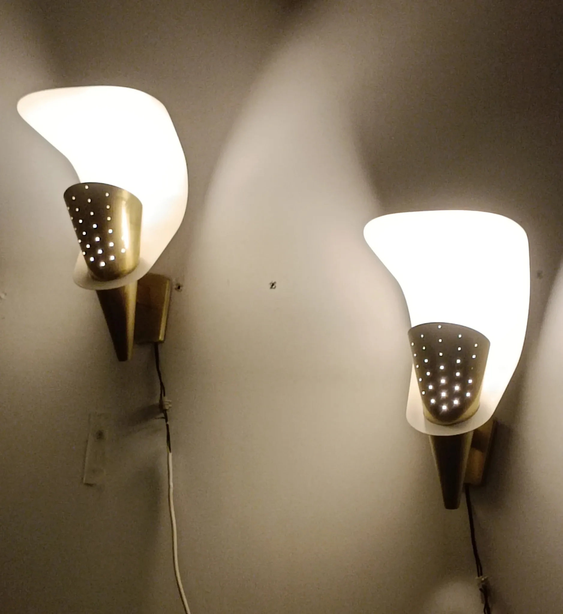 Pair of wall lights by Metalarte 1960s
