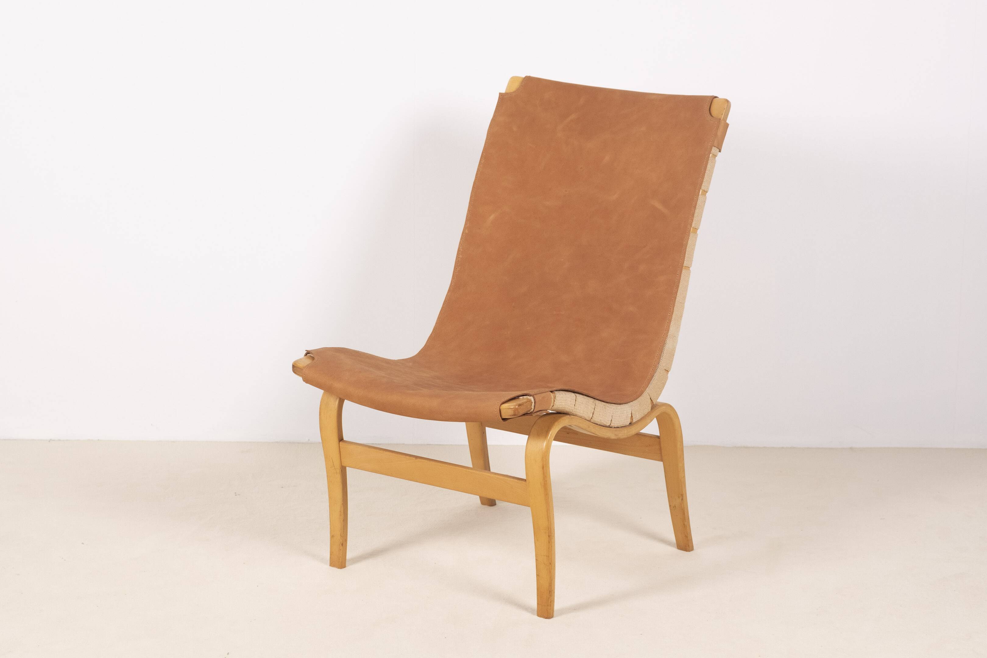 1 fauteuil lounge « Eva » de Bruno Mathsson, Suède des années 1960