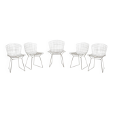 Harry Bertoia for Knoll. Set of 5 chairs. 1970s.