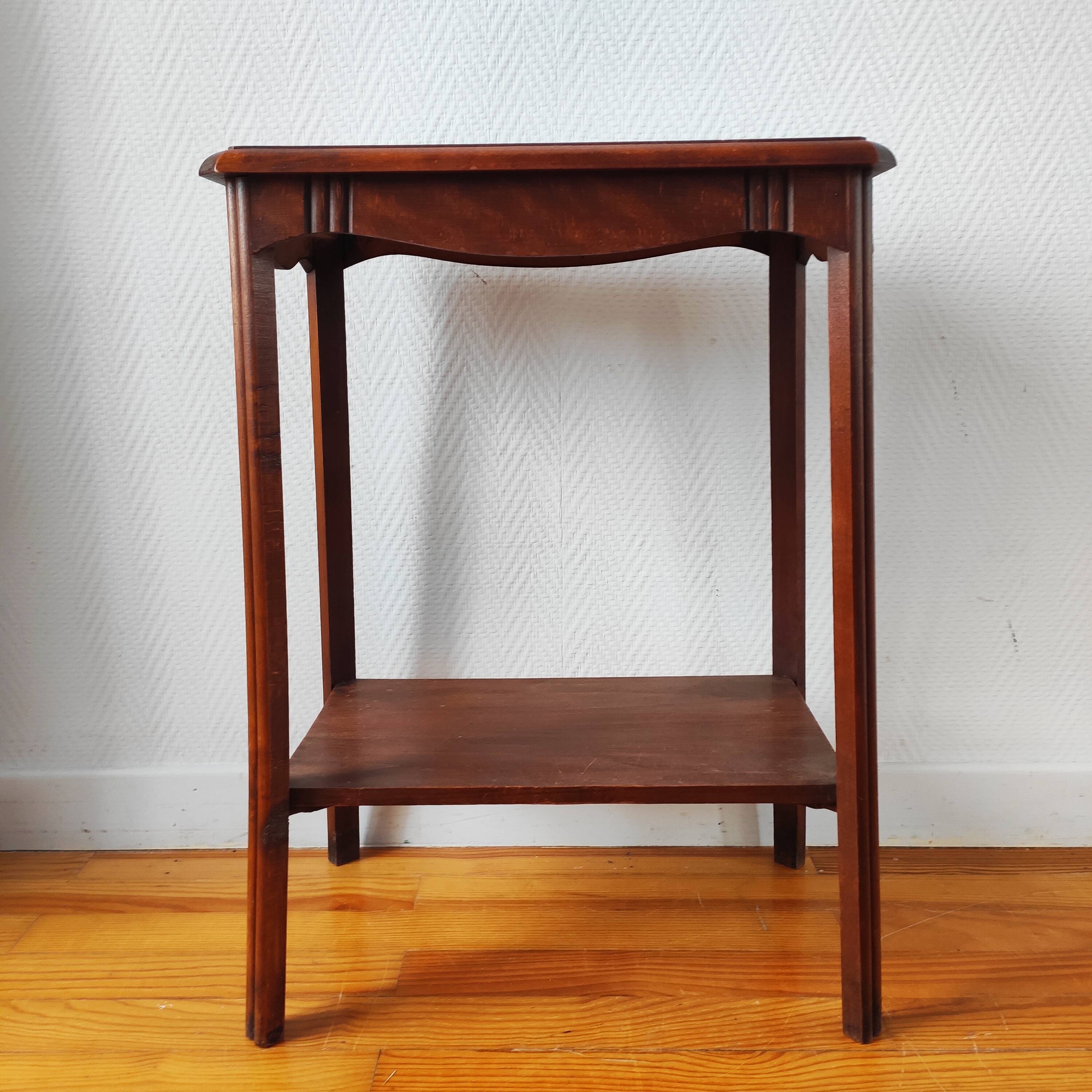Vintage solid wood console – Art Deco style 1930-40s
