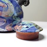 Terracotta teapot, US studio, 1950-1970 era, David Constantine White.