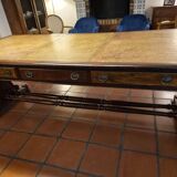 Antique work table with 6 drawers