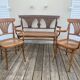 Thonet set bench and two armchairs