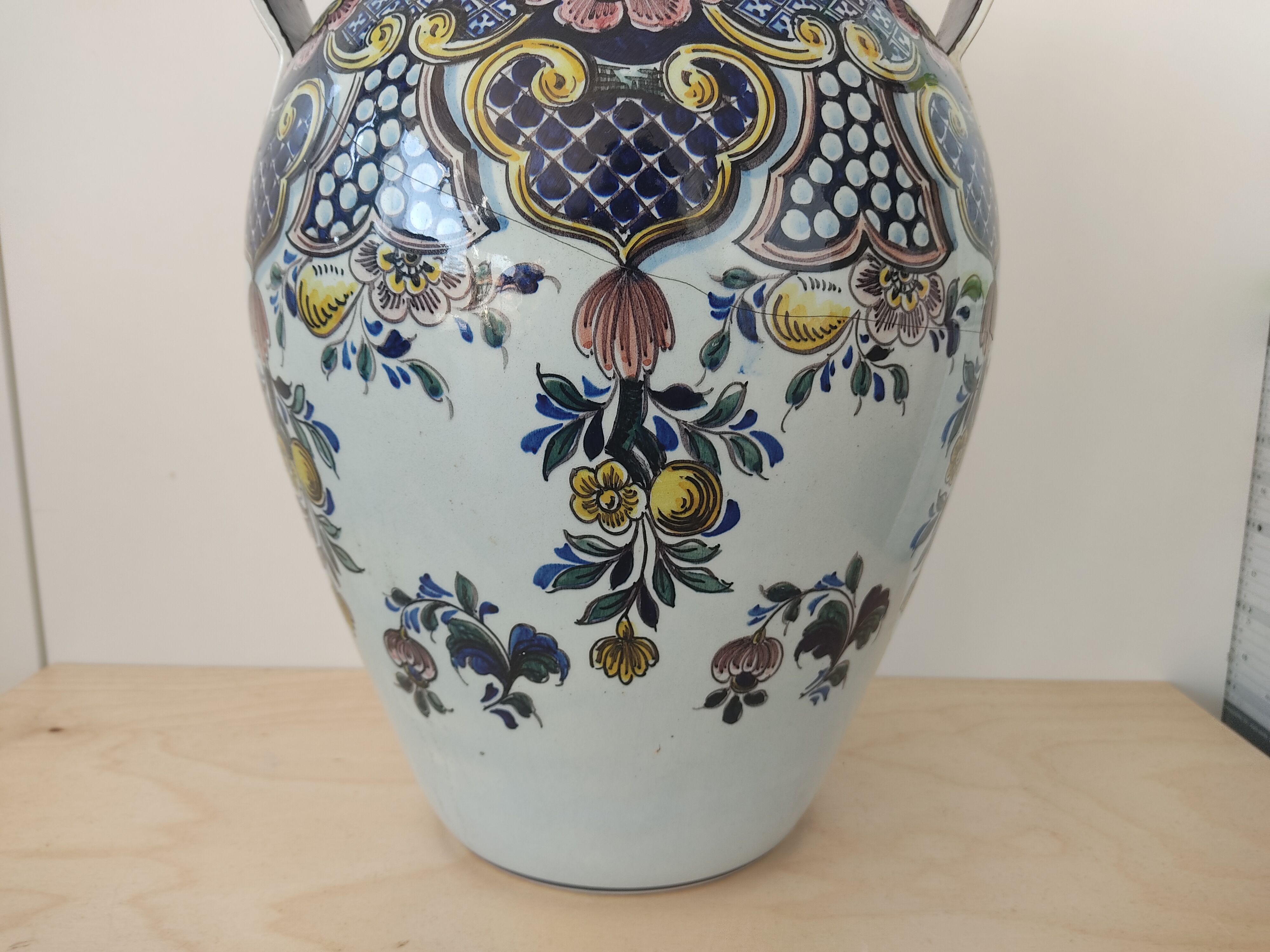 35 cm Portuguese ceramic vase Outeiro Agueda