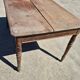 Antique French kitchen table 127 x 83 cm with drawer rustic