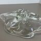 Murano glass "lucid" bowl shell element shell Murano, Italy, 1970s