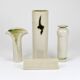 Piet Knepper 3 studio vases in ceramic by Mobach, Netherlands, 1970s
