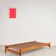 Teak daybed with boucle mattress, Denmark, 1960s