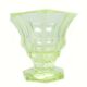 Art Deco vase, uranium glass, Poland, 1930s