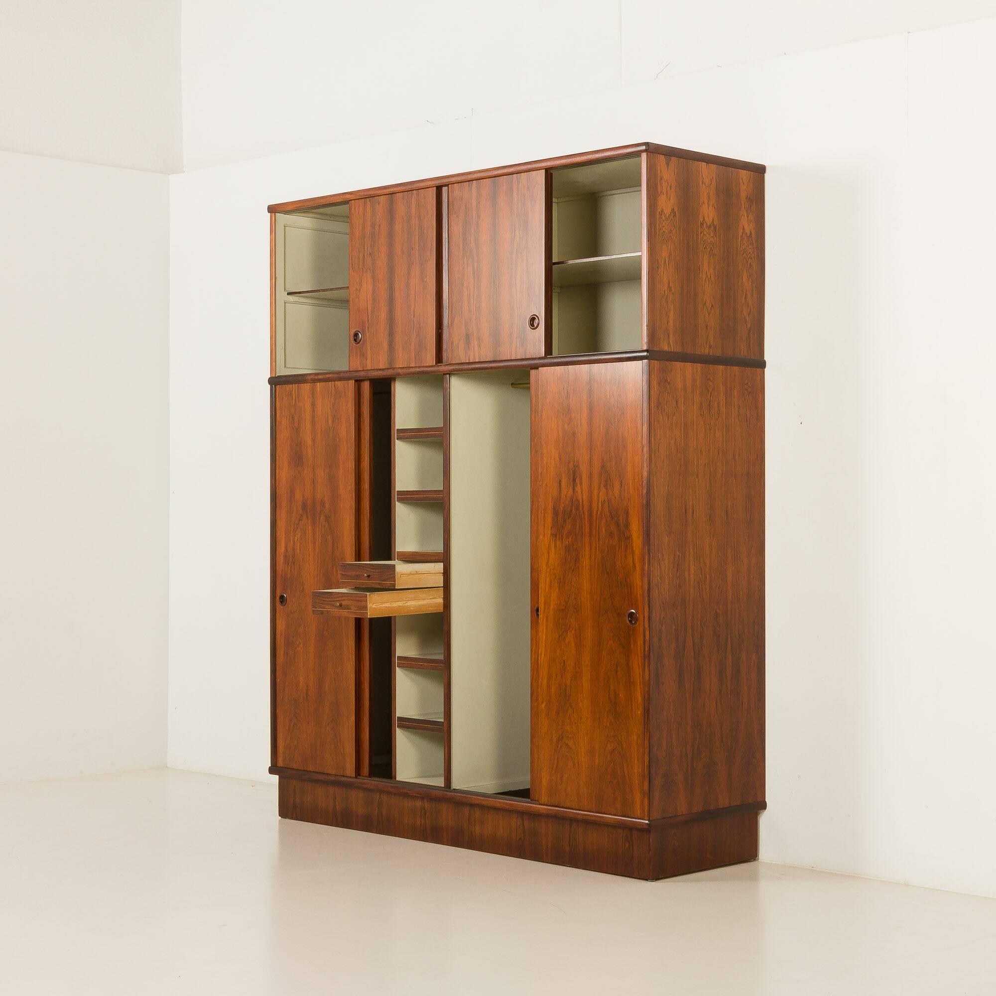 Very rare Danish rosewood cabinet by Omann Jun, 1960s.