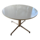 Table en Formica blanc avec rallonge année 70
