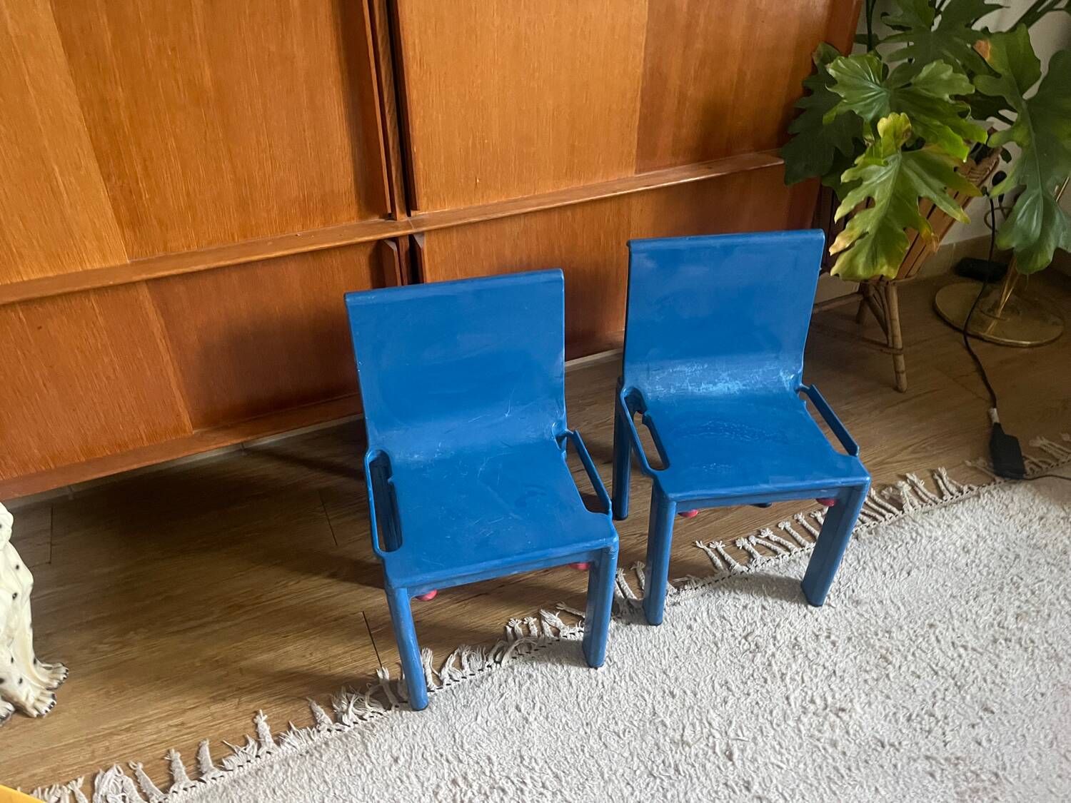 Pair of Sistema Scuola Kartell children's chairs