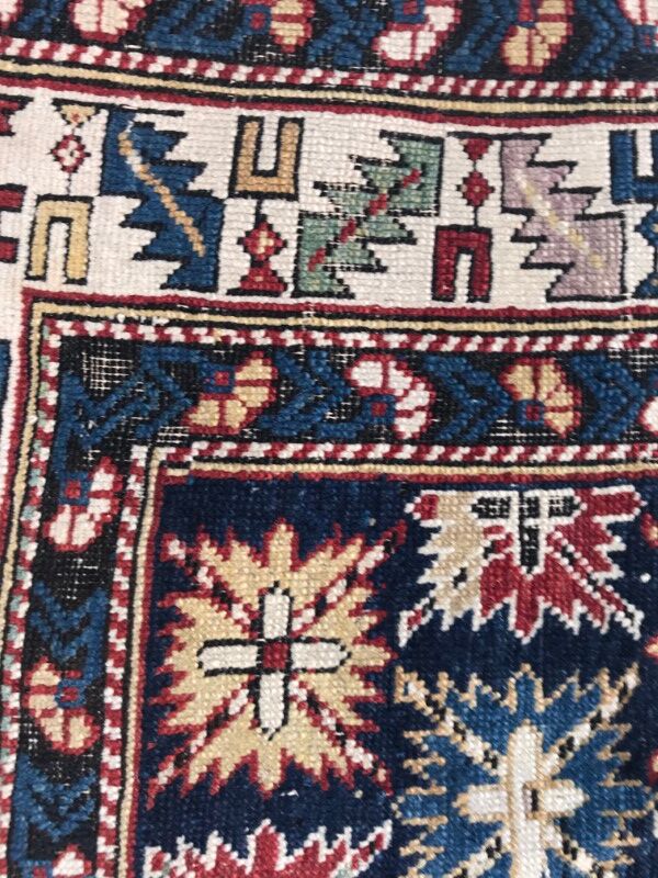 Caucasus Chirwan 19th century rug handmade 105 X 155 CM