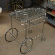 metal drinks trolley, France, 1960