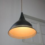 Vintage Italian Black Metal Pendant Lamp