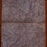 Old map of the Autun region of Château Chinon