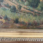 French landscape, oil on canvas signed Louis Garry 1915