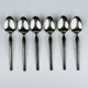 Classic vintage silver tea spoons by Paul Wirths, Solingen, Germany, 1950s, set of 6.
