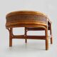Vintage rattan and wicker coffee table, rattan end table, rattan coffee table.