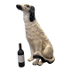 Vintage Italian Ceramic Dog Statue, 1960/70s