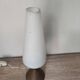 Night light diabolo teak brass opaline Philips Scandinavian design