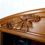 Important miroir en chêne sculpté, Art Nouveau, Circa 1910