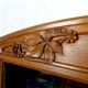 Important carved oak mirror, Art Nouveau, Circa 1910