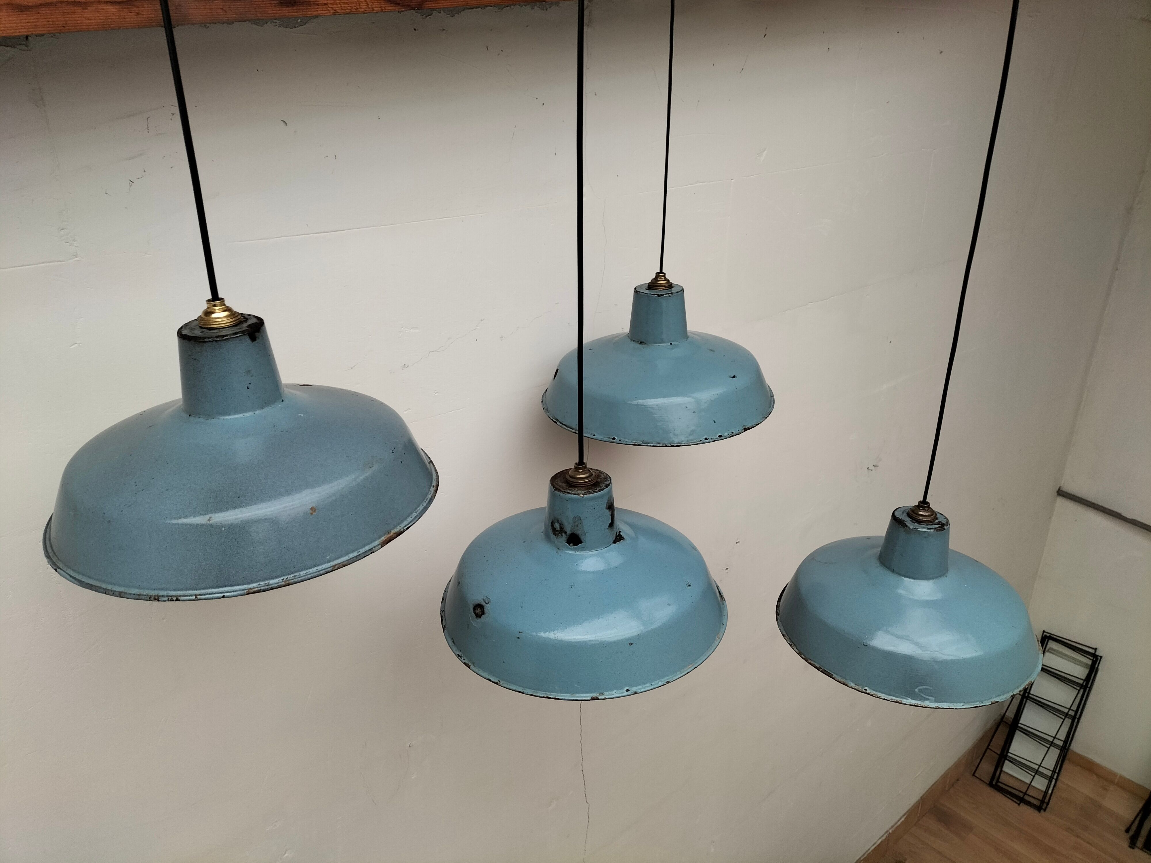 Series of antique lamps