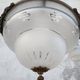 Art Nouveau chandelier in brass and bronze