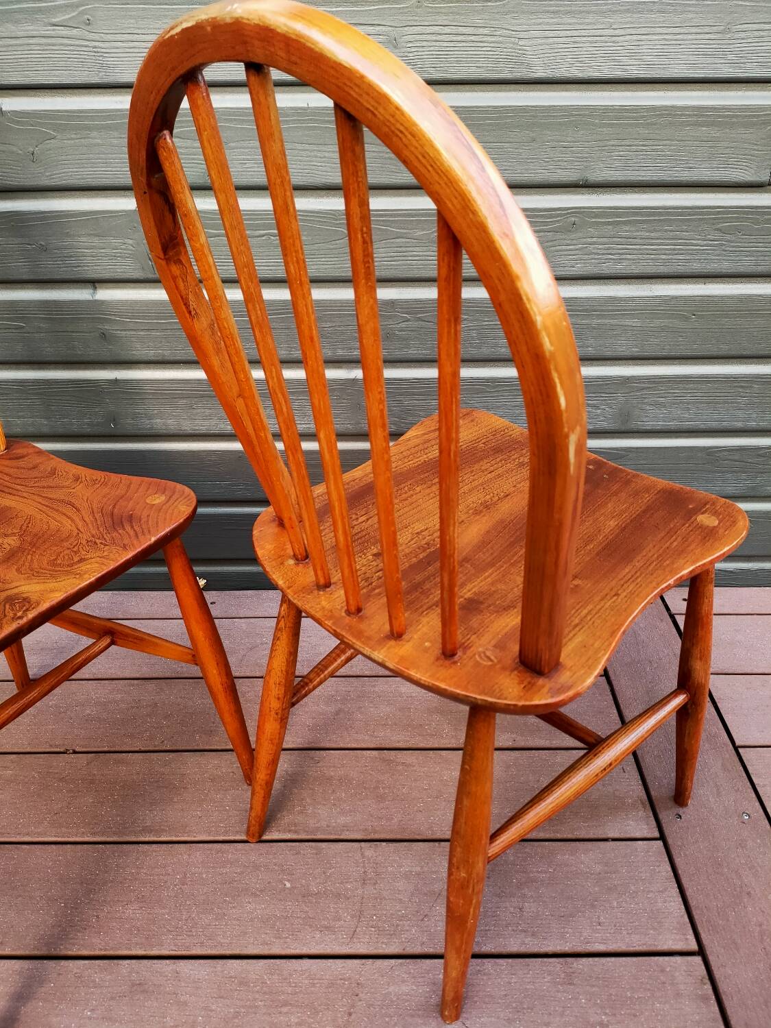 Pair of Ercol chairs in Scandinavian style