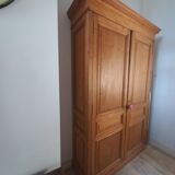 Old storage cabinet in fir, early twentieth century