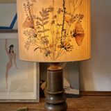 Large vintage 70s herbarium lamp