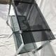 Rolling service chrome smoked glass dark grey