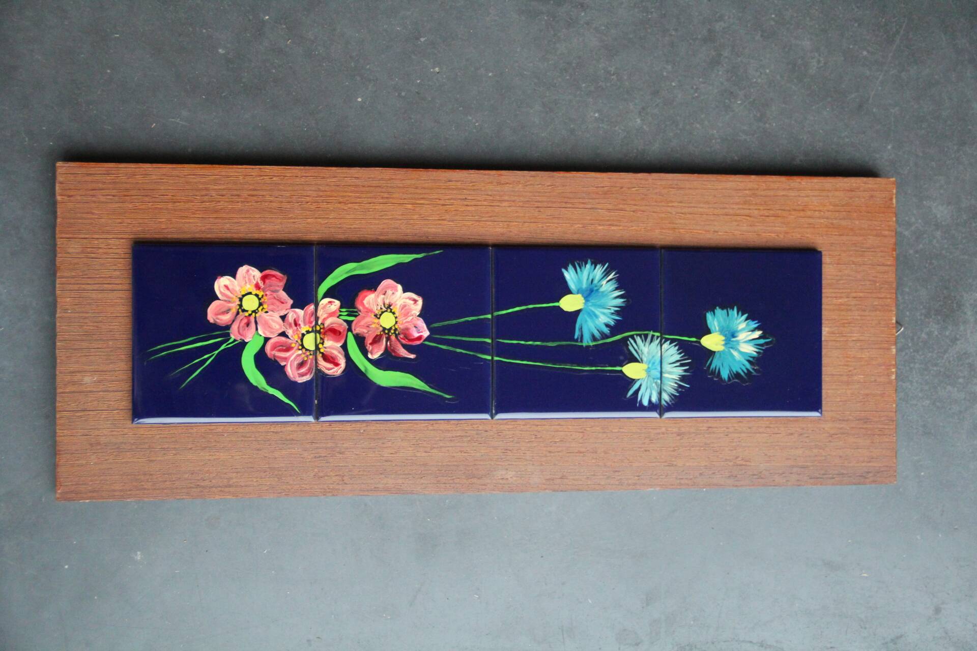 Ceramic tiles on panel