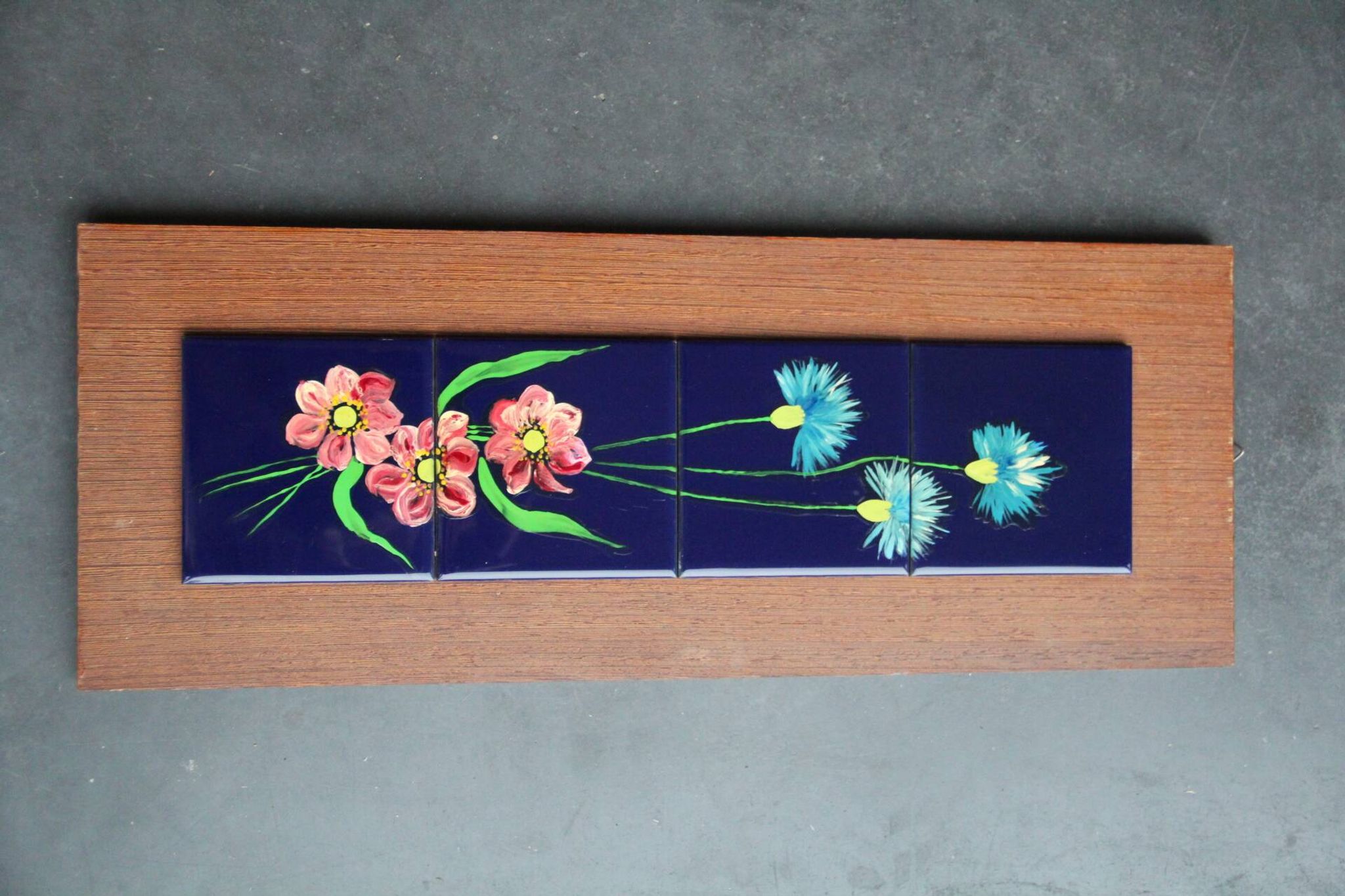 Ceramic tiles on panel