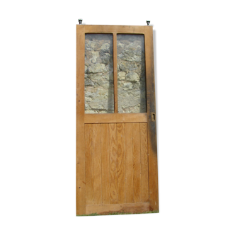 Old door of workshop glass - time early twentieth