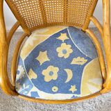 Roche bobois rattan and bamboo armchair