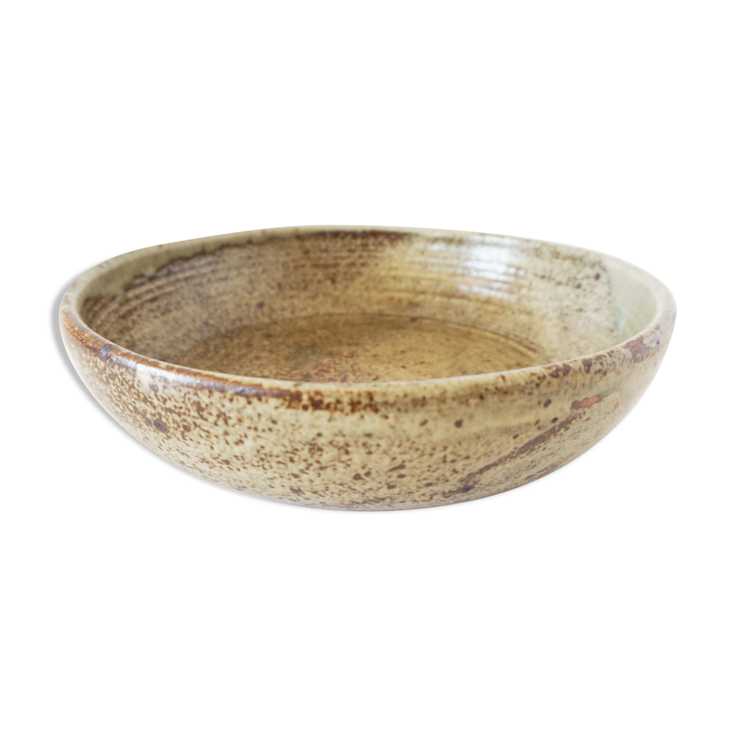 Green sandstone round dish