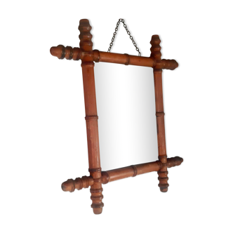 Vintage wooden mirror - 44x39cm