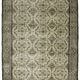 Large Vintage Turkish Carpet Beige Floral 320 x 210 cm