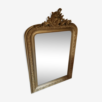 Miroir doré de style classique - 122x78cm