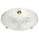 Round ceiling light in frosted Murano glass by Hillebrand, Germany, 1970s