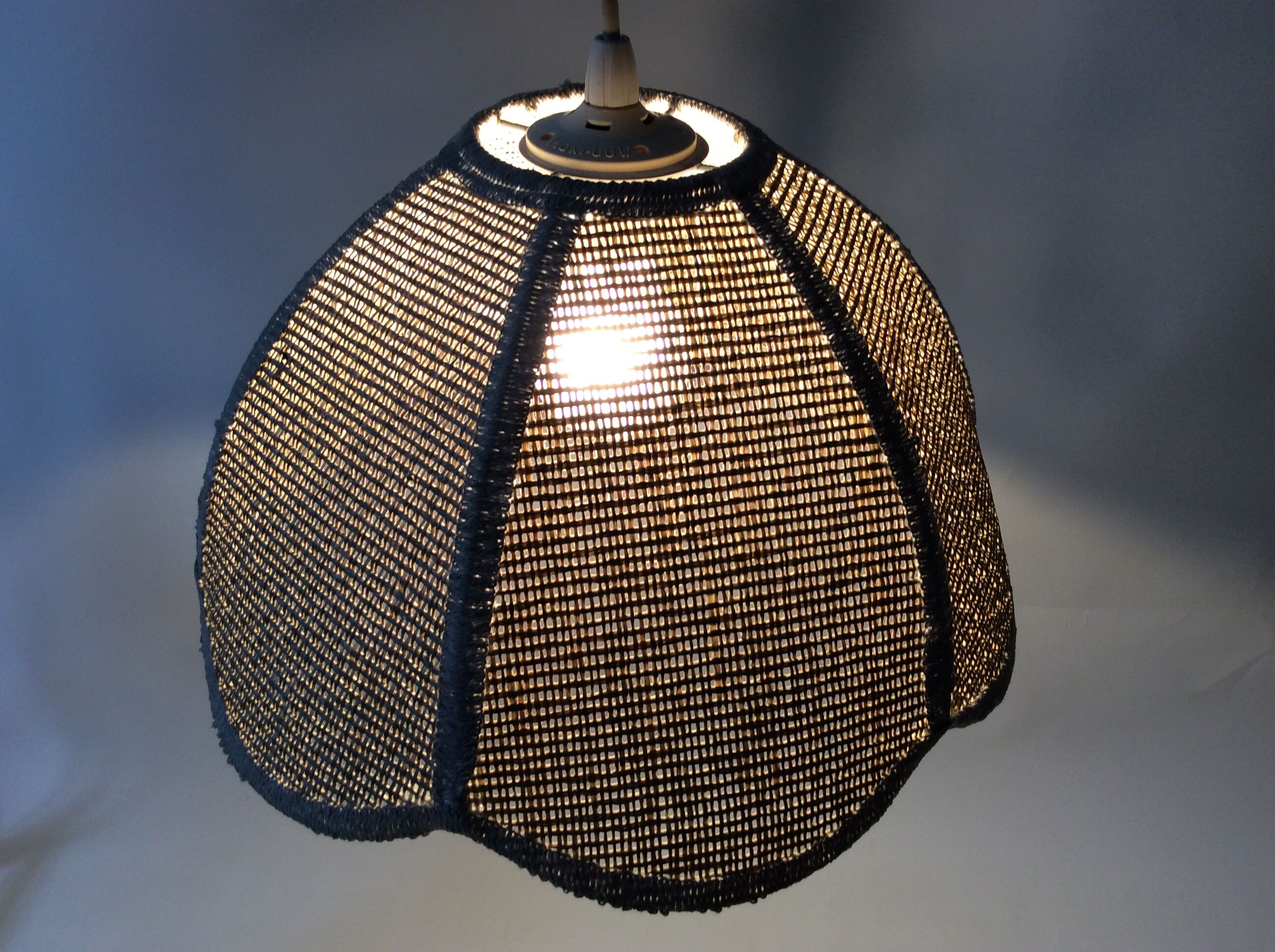 Vintage jute flower hanging