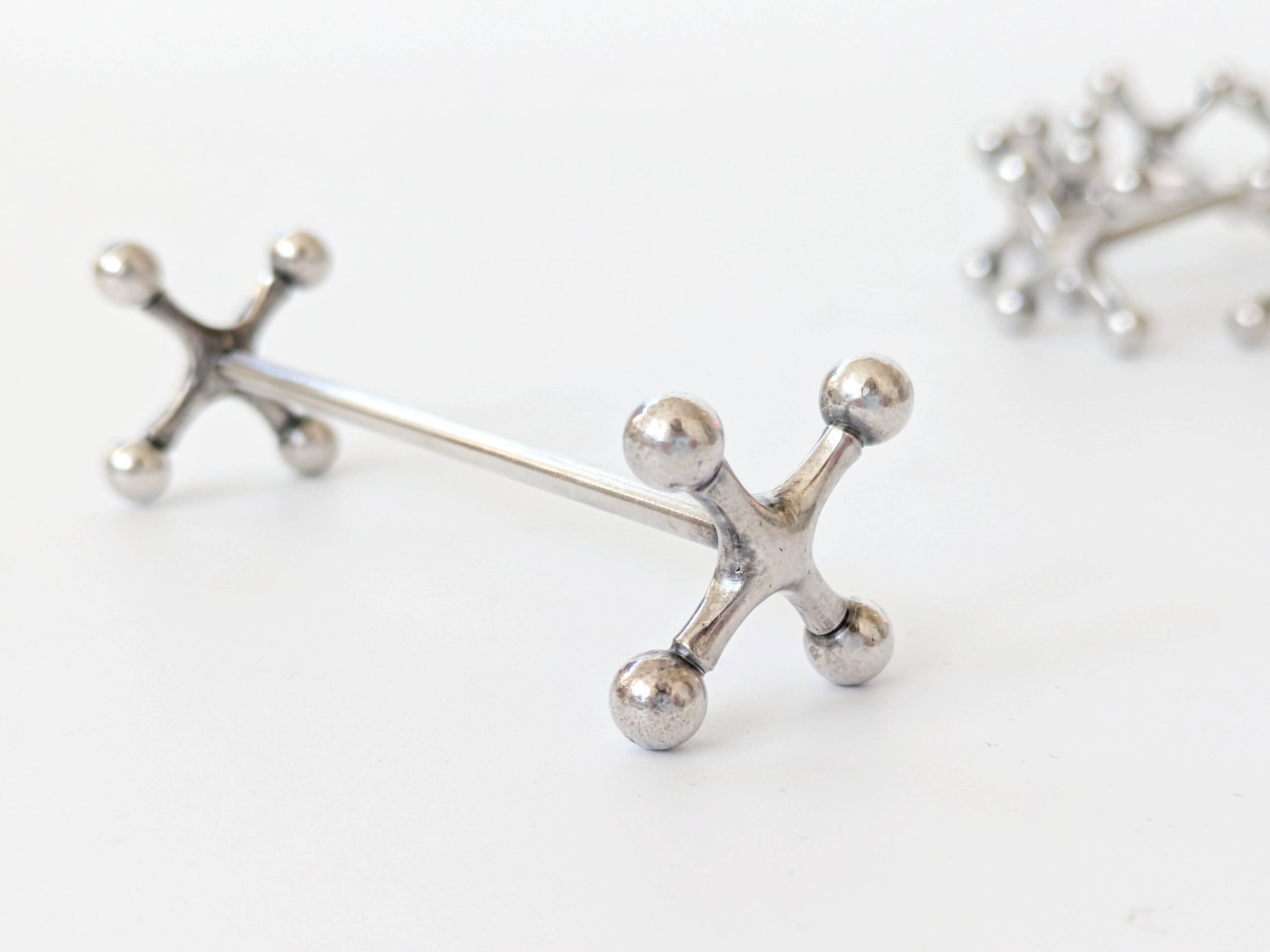 Set of 6 WMF Silver-Plated Knife Rests, Jack Style, Vintage 1970s